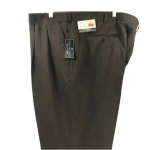 Bocaccio UOMO Men's Brown Dress Pants Pleated